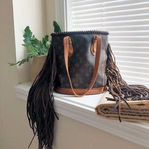 Louis Vuitton vintage boho bucket bag